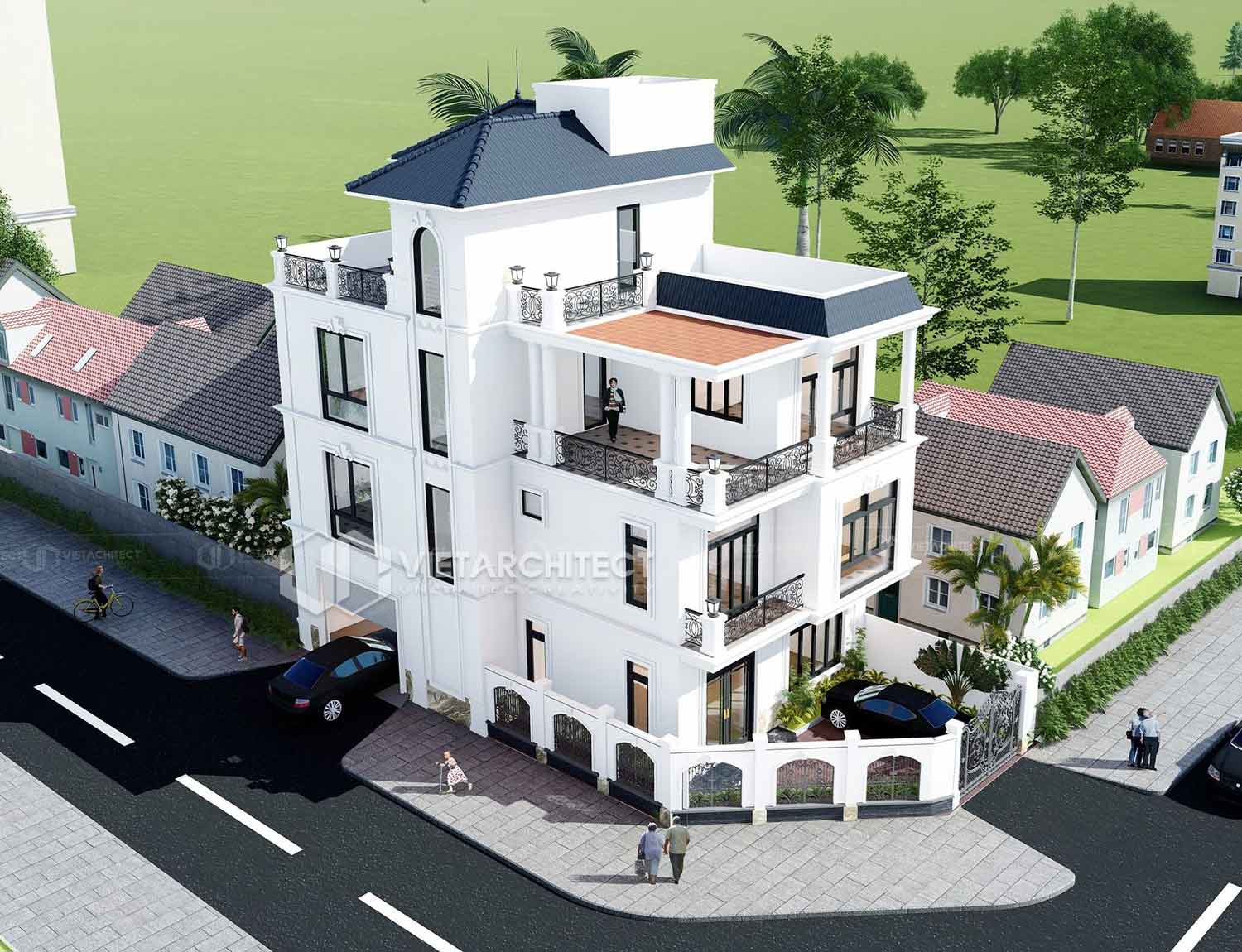 giá thiết kế biệt thự tân cổ điển