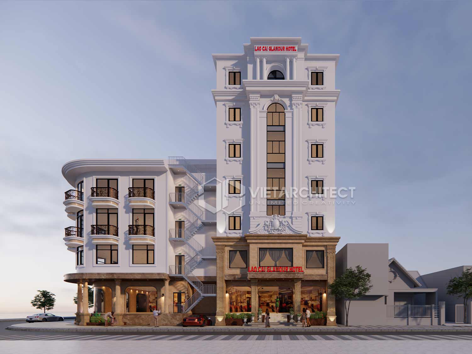 Phối cảnh thiết kế nhà hàng bình dân