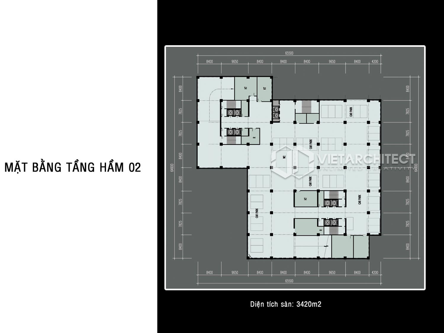 Thiết kế chung cư royal tầng hầm 2