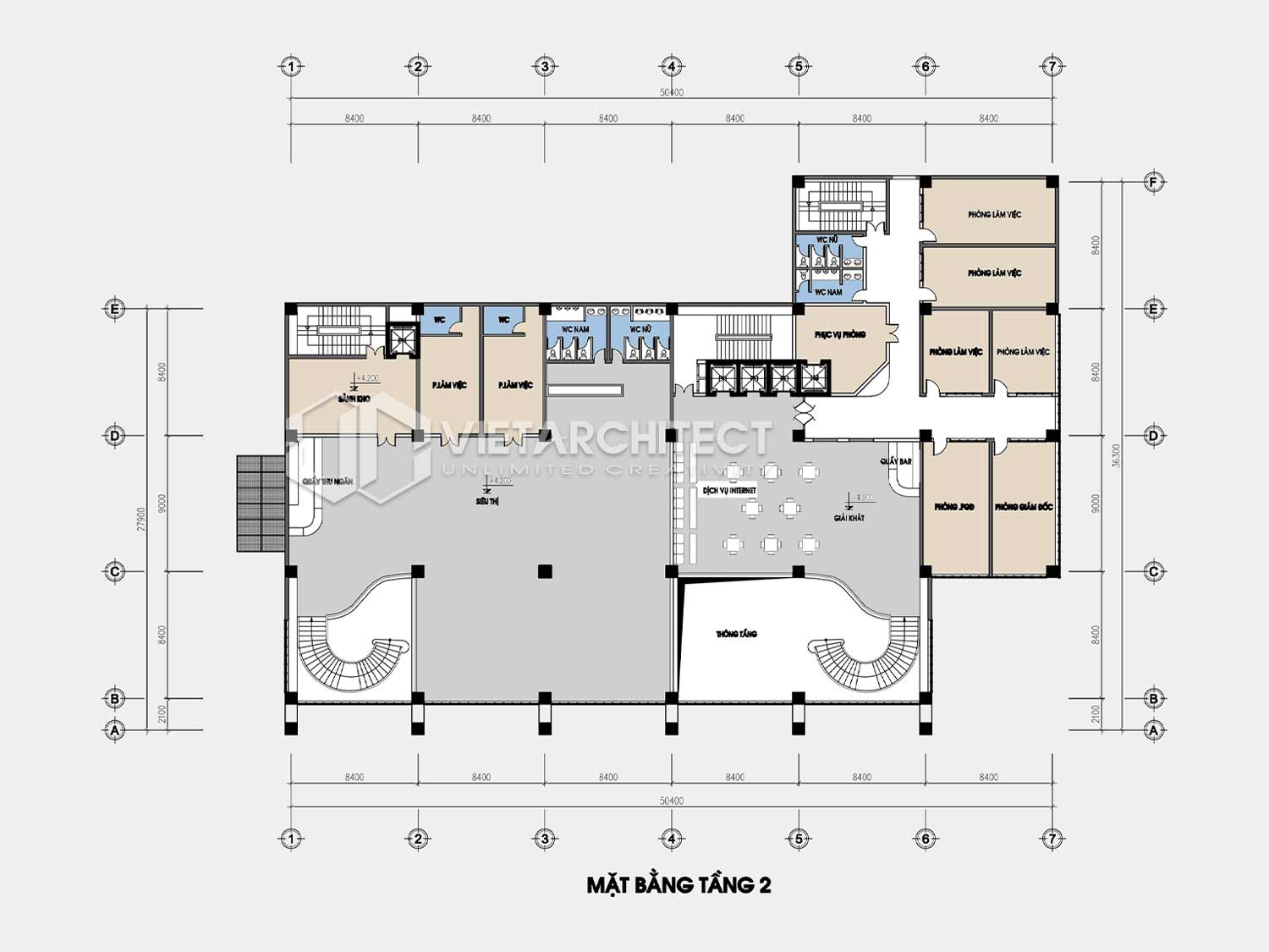 thiết kế khách sạn san hô đỏ tầng 2