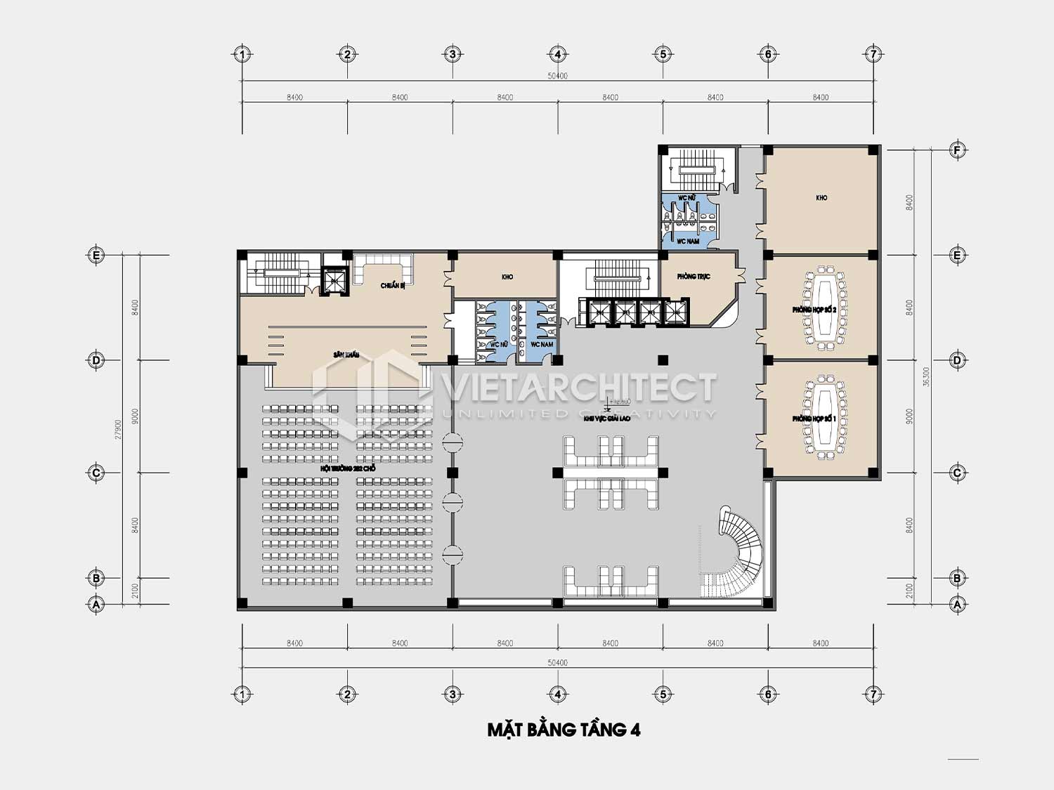thiết kế khách sạn san hô đỏ tầng 4