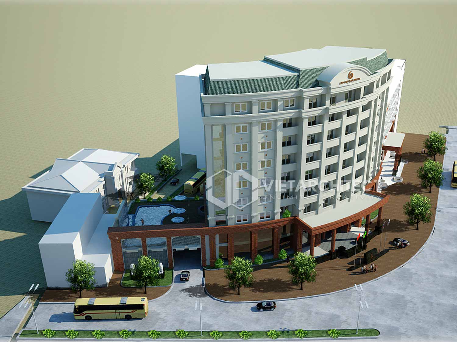 thiết kế kiến trúc khách sạn lào cai star