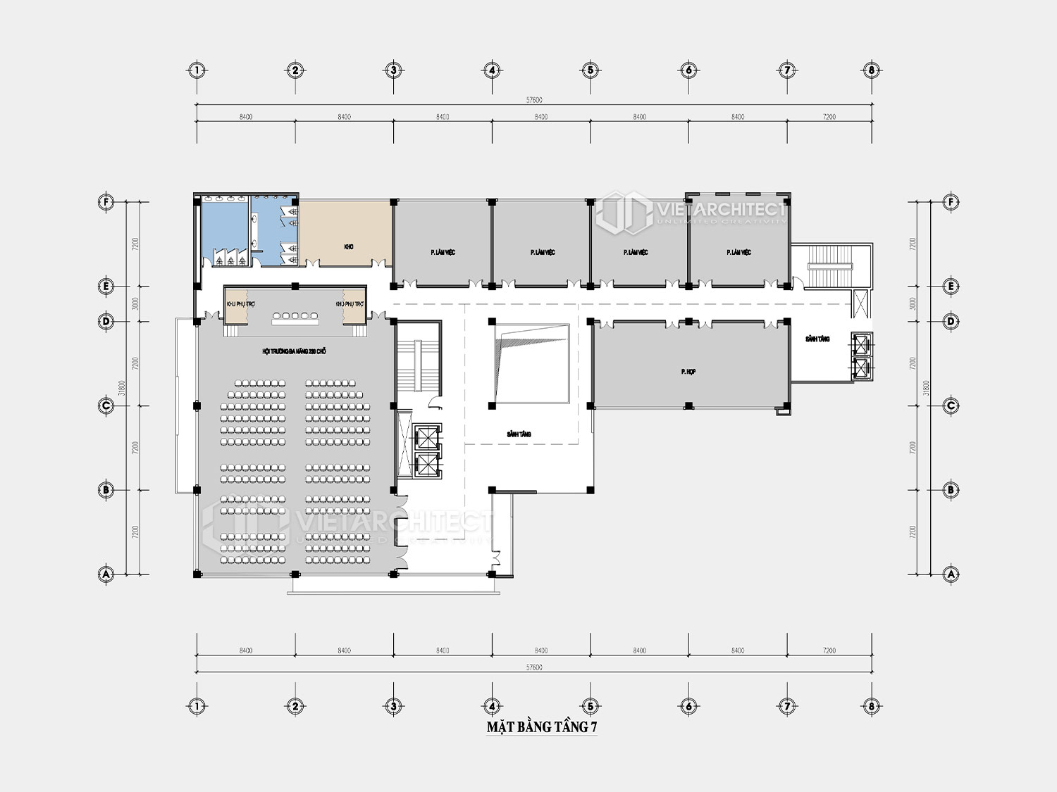 thiết kế nhà điều hành Nam Triệu tầng 7
