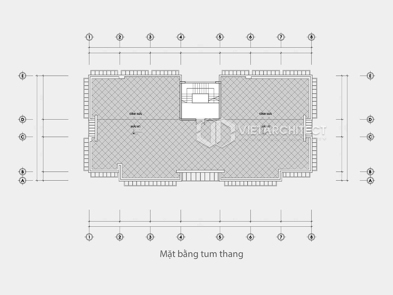 thiết kế nhà điều hành sông Chanh tầng tum