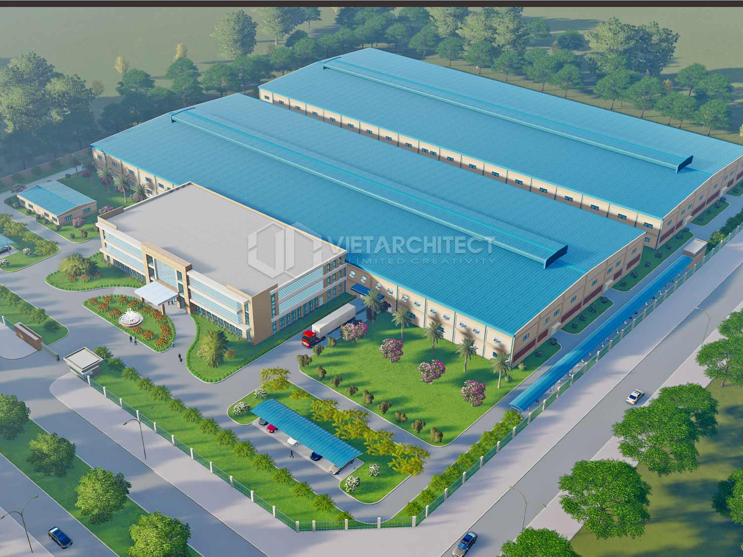 thiết kế nhà xưởng jsw