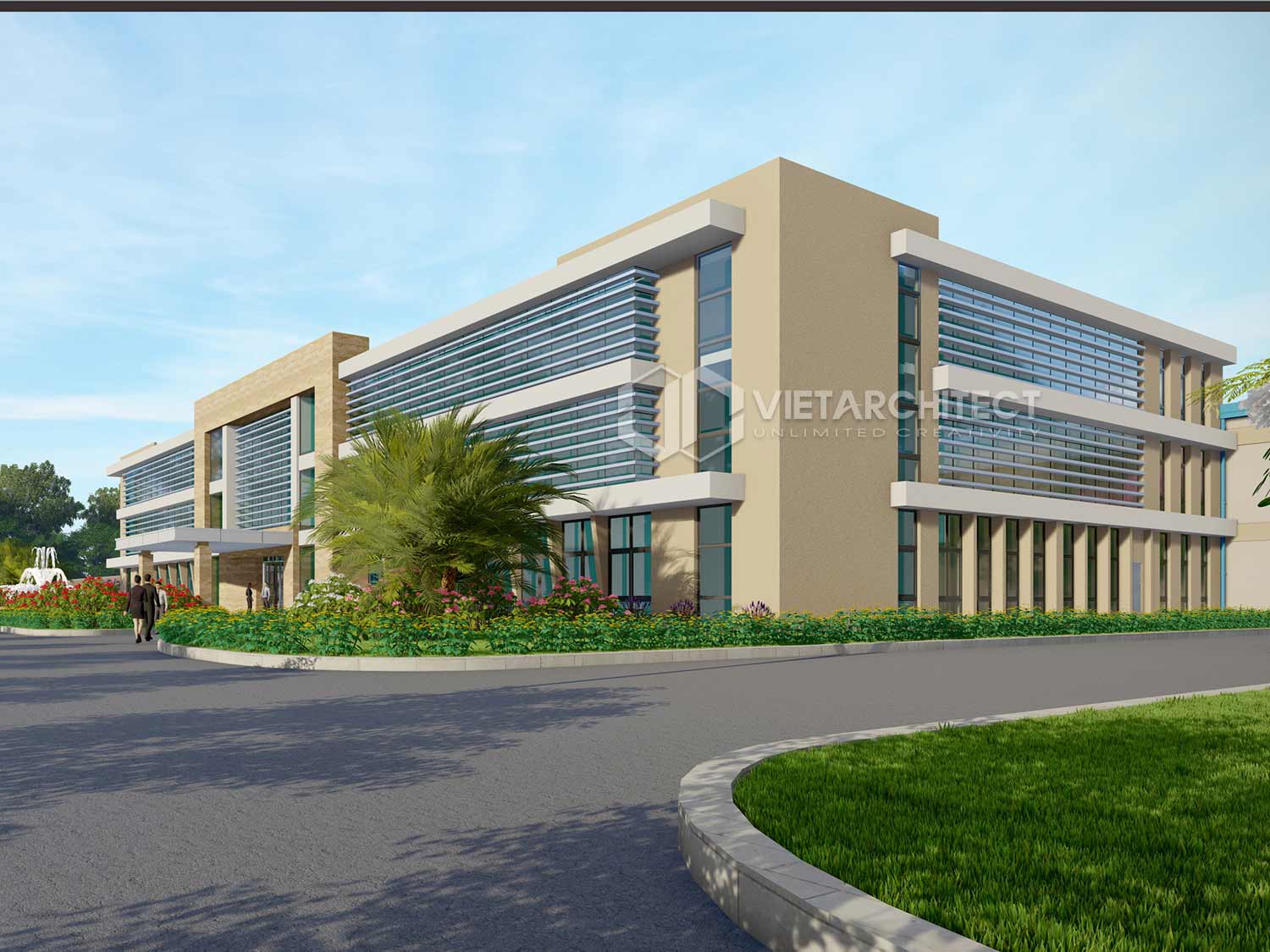 thiết kế nhà xưởng khu vực văn phòng phương án 1