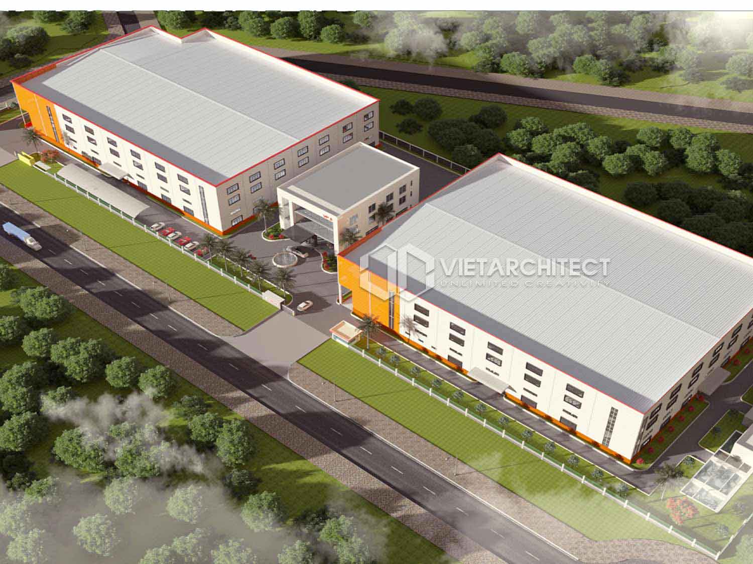 thiết kế nhà xưởng phương án 1