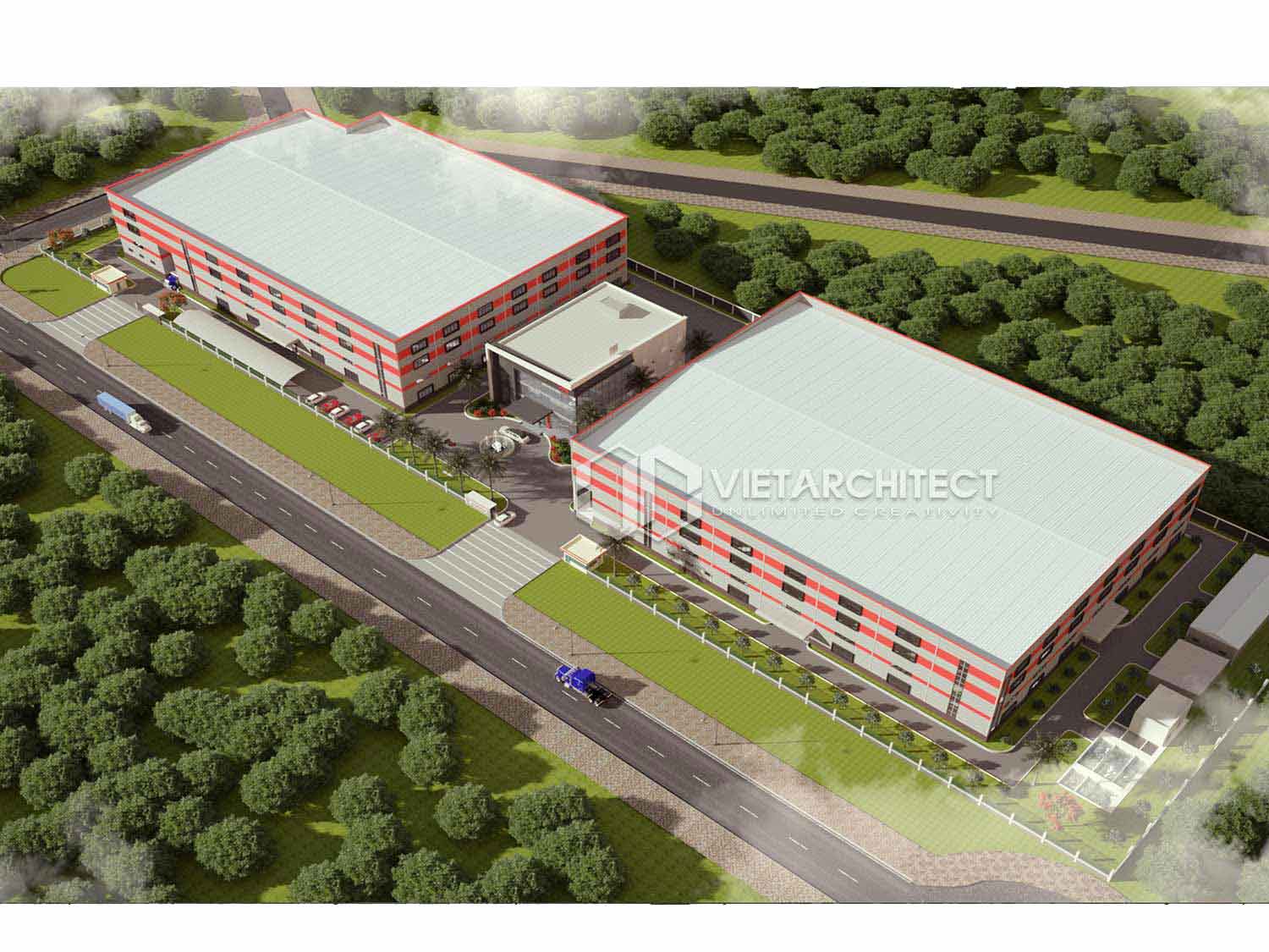 thiết kế nhà xưởng thành đạt phương án 2