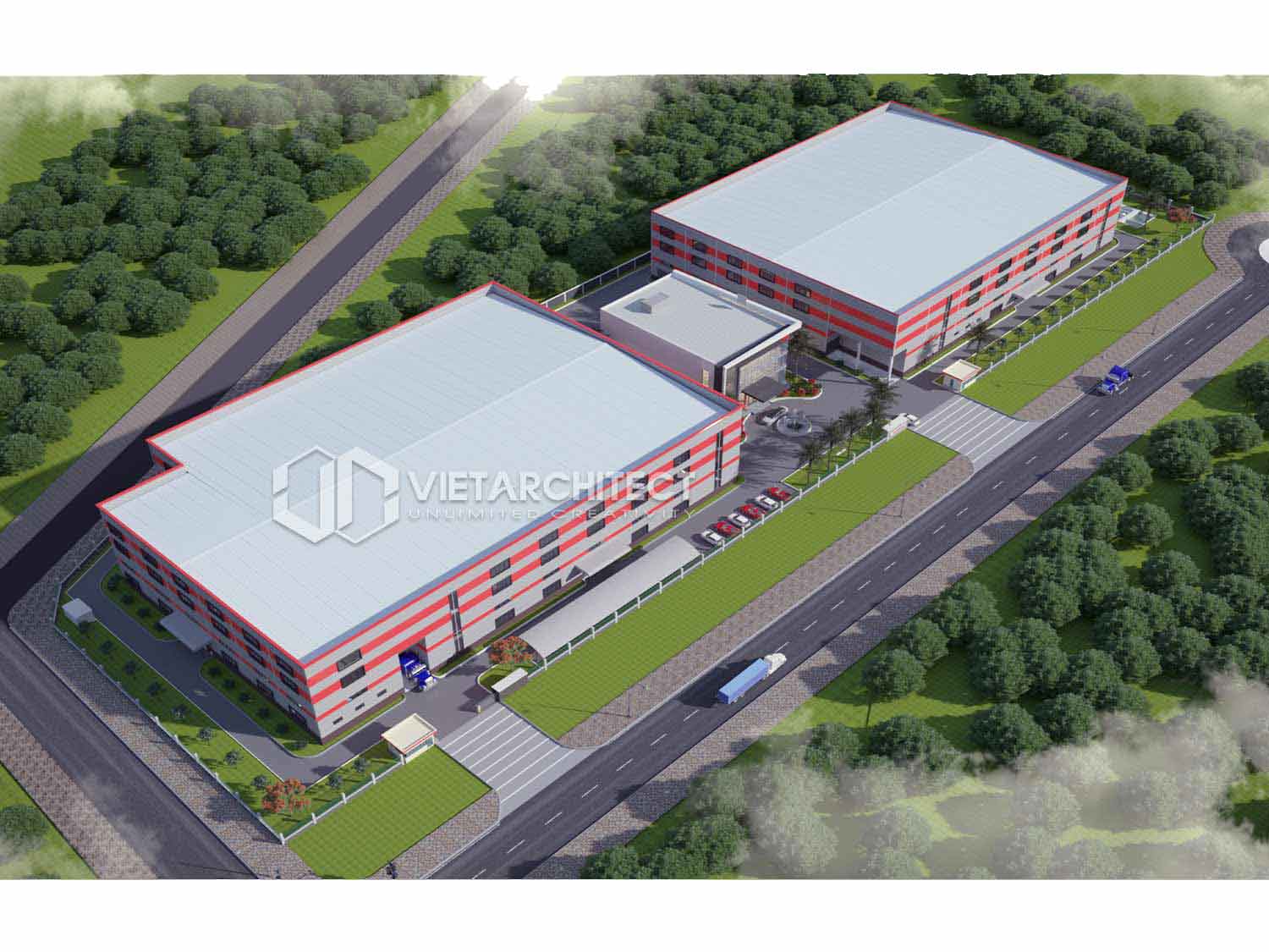 thiết kế nhà xưởng thành đạt phương án 2