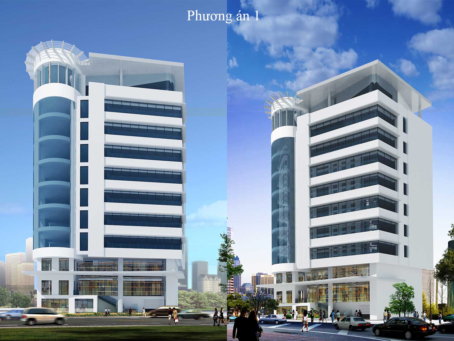 thiết kế tòa nhà văn phòng hoàng sa phương án 1