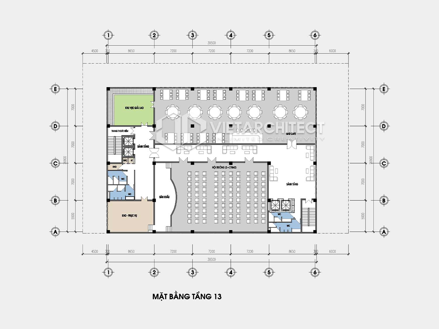 thiết kế tòa nhà văn phòng Phà rừng tầng 13