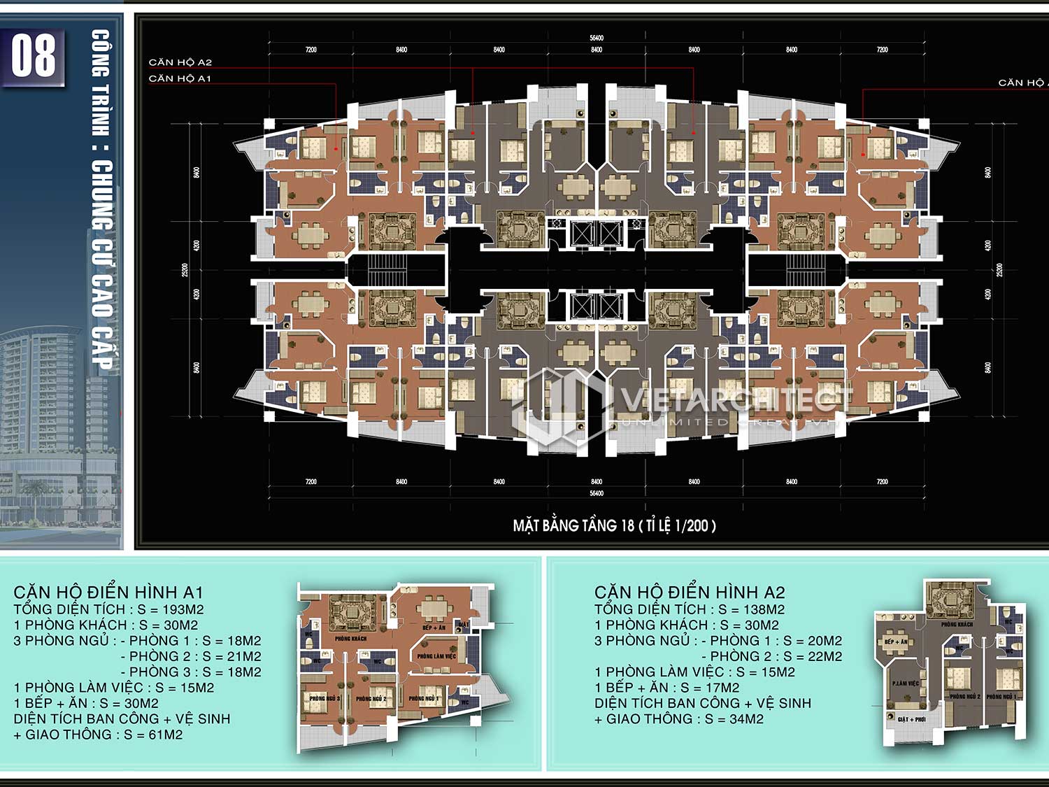 thiết kế tổng mặt bằng chung cư green life
