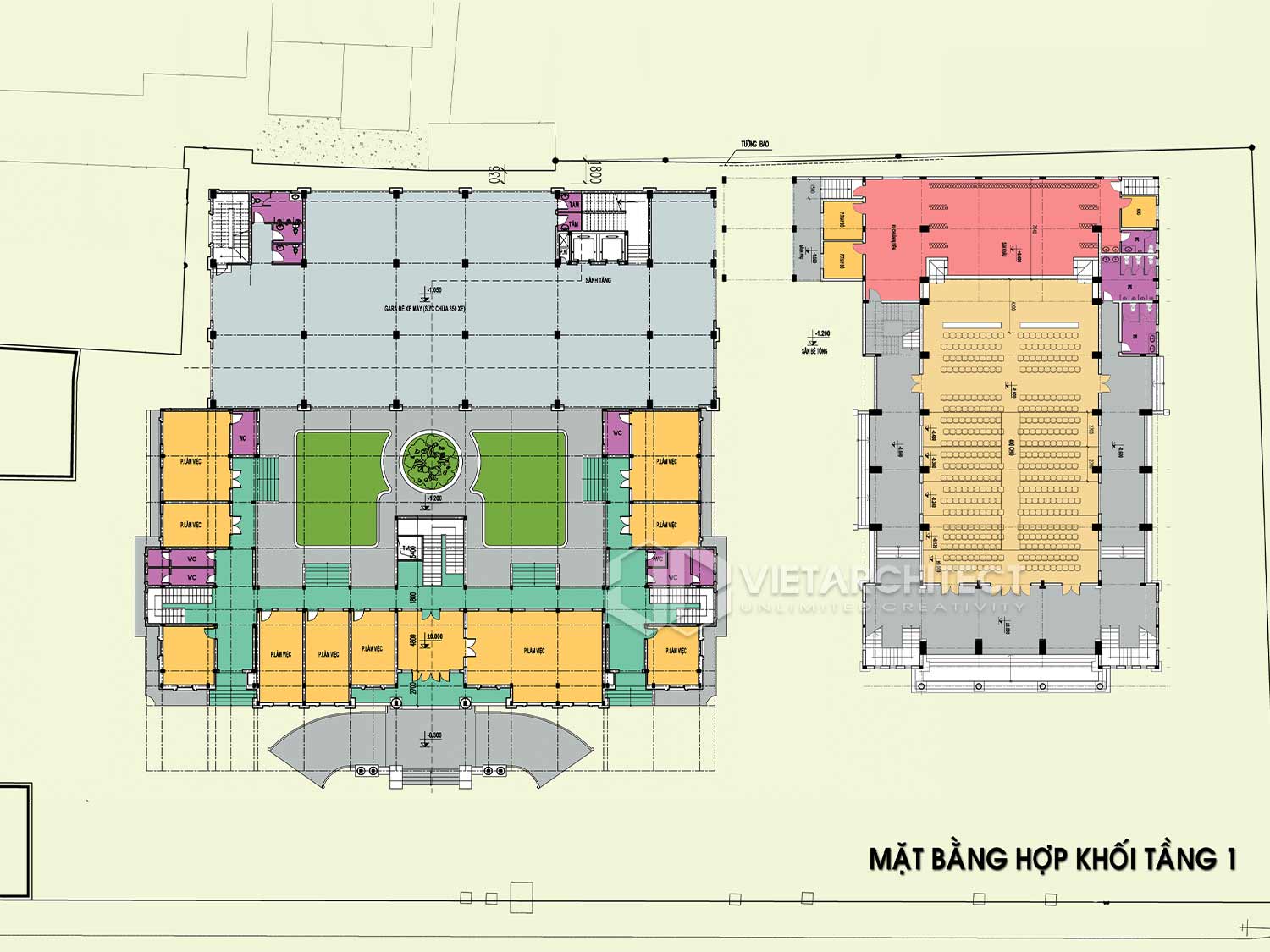 Thiết kế trụ sở công an thành phố tầng 1
