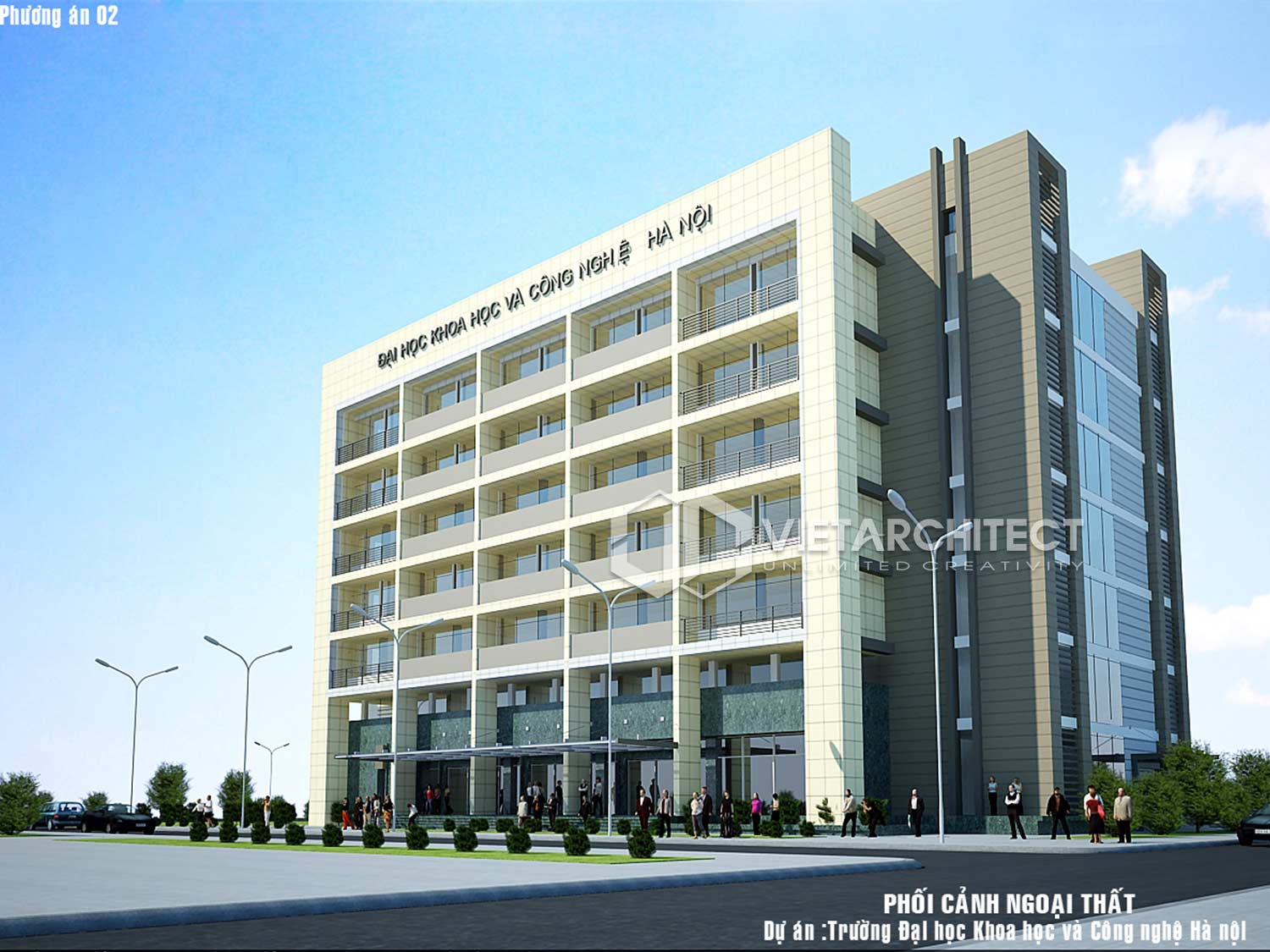 thiết kế trường đại học phương án 2