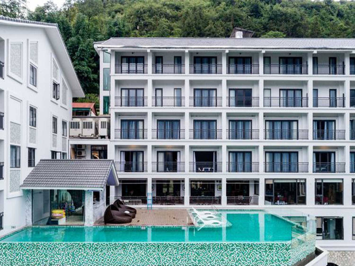 thực tế thiết kế khách sạn bamboo sapa